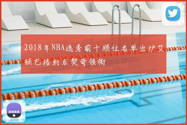 2018年NBA选秀前十顺位名单出炉艾顿巴格利东契奇领衔